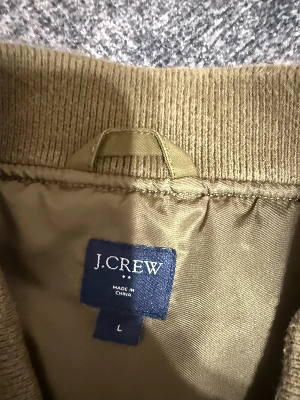 J. Crew Olive Green Bomber Jacket